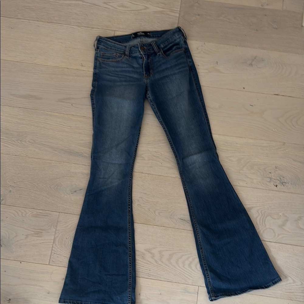 Hollister Blue Flare Wide Leg Pants